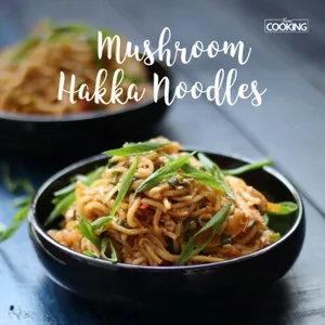 Mushroom Hakka Noodles